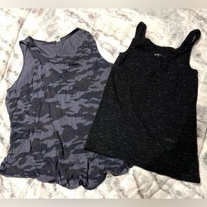 2-Pack Women's Tank Tops - Camo & Black Old Navy & Merona Gray XXL